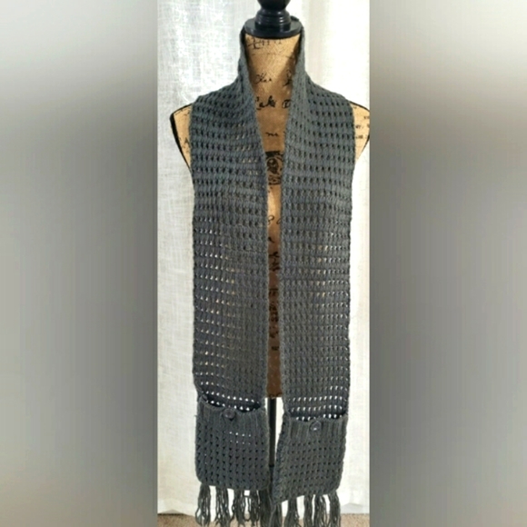 VANS LONG KNIT POCKET SCARF - Picture 1 of 3